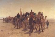 leon belly Pilgrims Going to Mecca (san11) Sweden oil painting artist